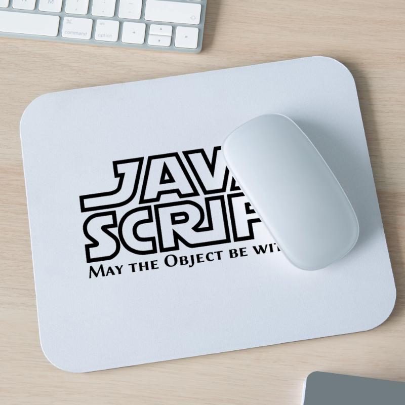 JavaScript - May the Objet be with you Mouse Pad (horizontal)