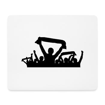 Fans Schal - Mousepad (Querformat) - Weiß - Vorne