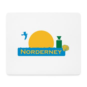 norderney - Mousepad (Querformat) - Weiß - Vorne