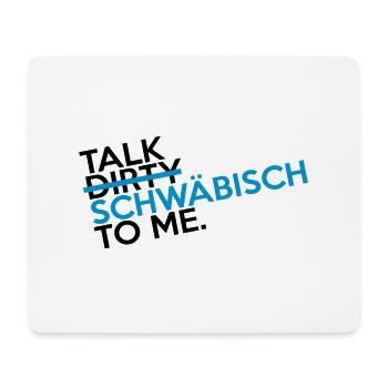 talk_swaebisch_2c - Mousepad (Querformat) - Weiß - Vorne