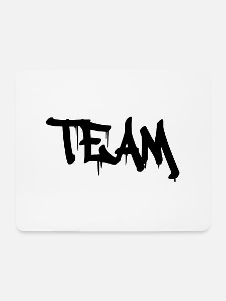 team - Mousepad (Querformat) - Weiß