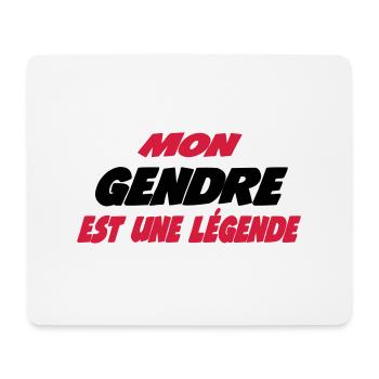 Mon gendre est une légende - Tapis de souris (format paysage) - blanc - Devant
