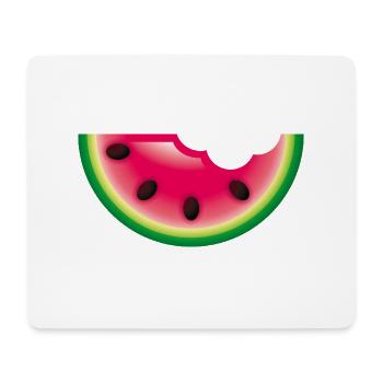 Smiley Watermelon - Mousepad (Querformat) - Weiß - Vorne