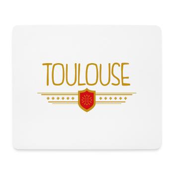 Midi Pyrénées Toulouse écusson - Tapis de souris (format paysage) - blanc - Devant