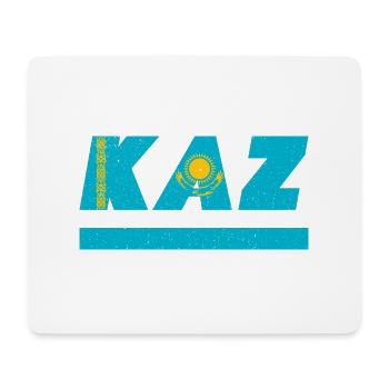 Kasachstan Flagge Fahne KAZ - Mousepad (Querformat) - Weiß - Vorne