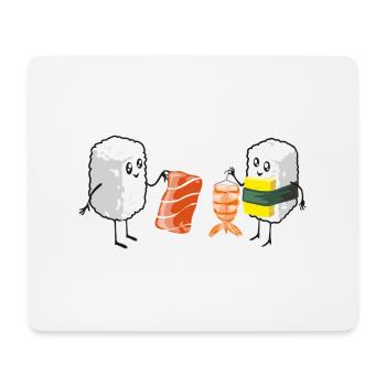 Sushi Shopping - Mousepad (Querformat) - Weiß - Vorne