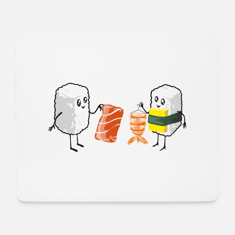 Sushi Shopping - Mousepad (Querformat) - Weiß