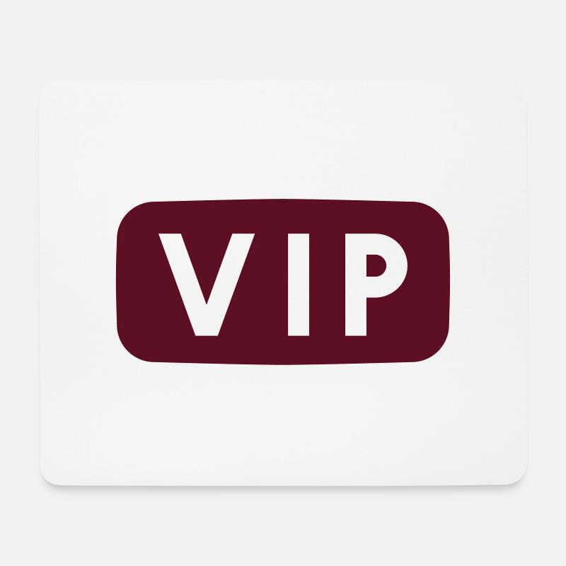 VIP - Mousepad (Querformat) - Weiß
