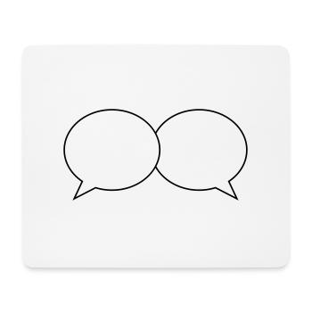 bubbles design - Mouse Pad (horizontal) - white - Front