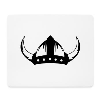 wikinger_helm_01 - Mouse Pad (horizontal) - white - Front
