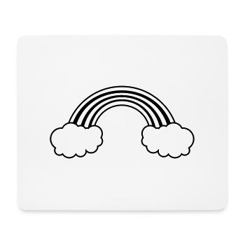 regenbogen - Mousepad (Querformat) - Weiß - Vorne
