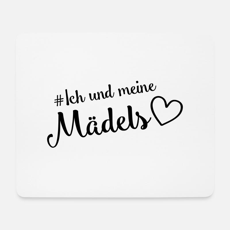 maedels ich und meine - Mousepad (Querformat) - Weiß