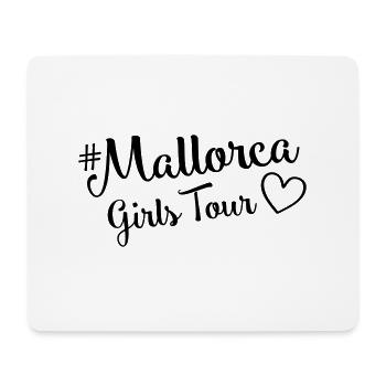 mallorca girls tour herz - Mousepad (Querformat) - Weiß - Vorne