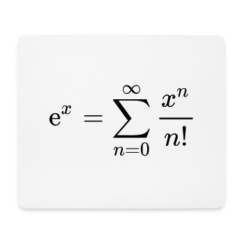 Euler's number - Mouse Pad (horizontal) - white - Front