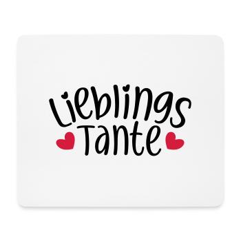 Lieblingstante Beste Tante Geschenk Neffe Nichte - Mousepad (Querformat) - Weiß - Vorne