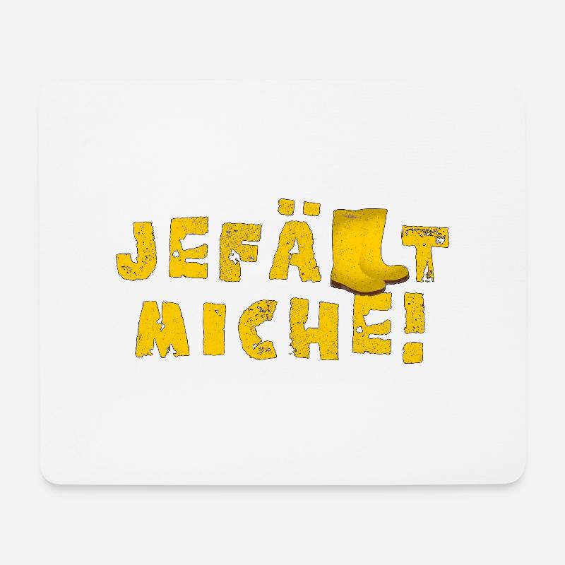 Jefällt miche! - Mousepad (Querformat) - Weiß