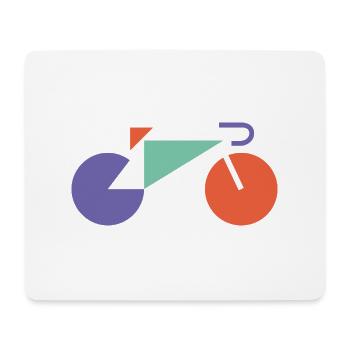 Vintage Fahrrad Design für echte Fahrradfreaks - Mousepad (Querformat) - Weiß - Vorne