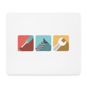 Handwerker - Mousepad (Querformat) - Weiß - Vorne