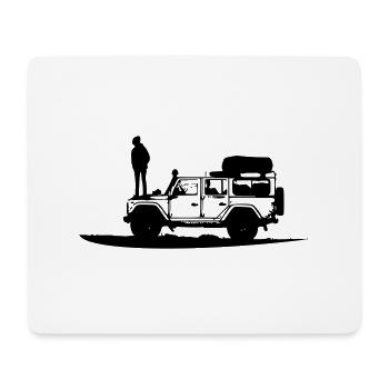 Défenseur LR - Tapis de souris (format paysage) - blanc - Devant