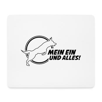 chien mon un et tout - Tapis de souris (format paysage) - blanc - Devant