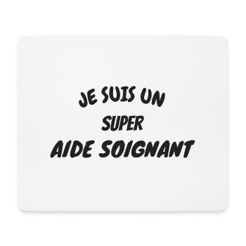 Je suis un super aide soignant - Tapis de souris (format paysage) - blanc - Devant