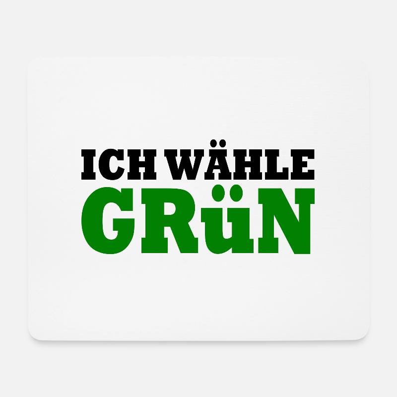 Die grünen - Mousepad (Querformat) - Weiß