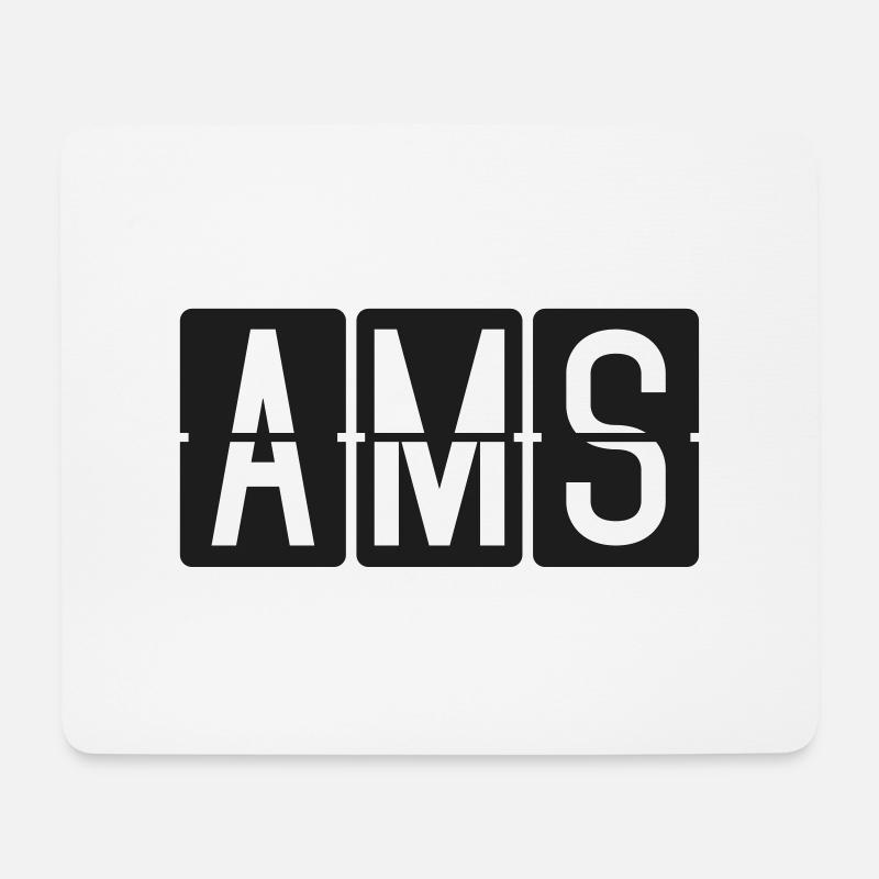 Amsterdam - Mousepad (Querformat) - Weiß
