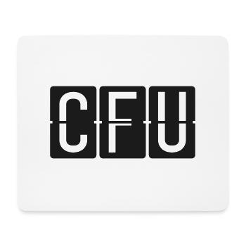 CFU - Mousepad (Querformat) - Weiß - Vorne