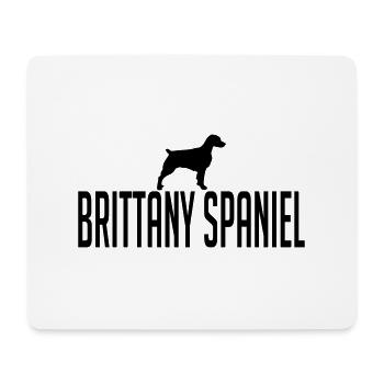 BRITTANY SPANIEL Race chien chien Wilsigns - Tapis de souris (format paysage) - blanc - Devant