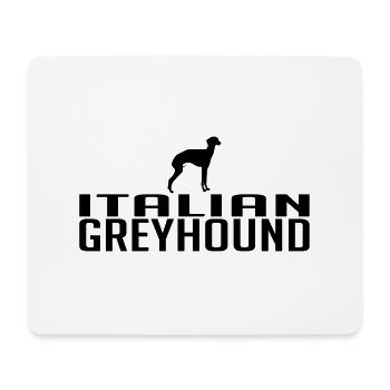 ITALIAN GREYHOUND Hunderasse Hunde Hund Wilsigns - Mousepad (Querformat) - Weiß - Vorne