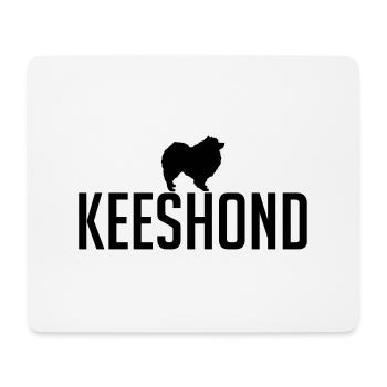 KEESHOND chien race chien Wilsigns - Tapis de souris (format paysage) - blanc - Devant