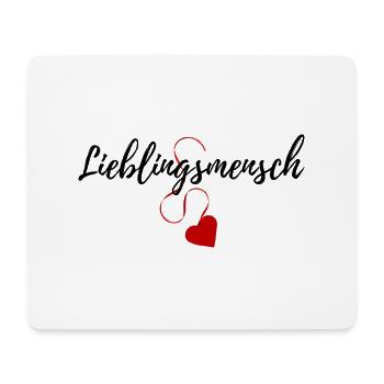 Lieblingsmensch - Mousepad (Querformat) - Weiß - Vorne
