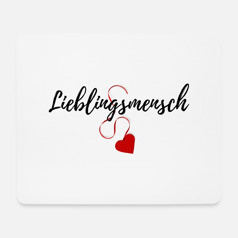 Lieblingsmensch - Mousepad (Querformat) - Weiß