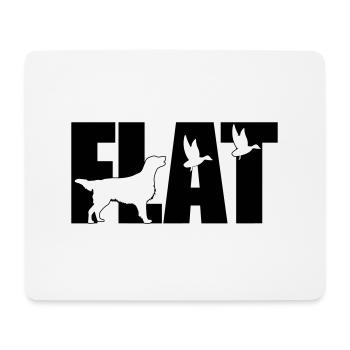 Flattie is happy - Mousepad (Querformat) - Weiß - Vorne