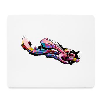 Graffiti - Tapis de souris (format paysage) - blanc - Devant