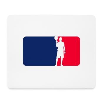Basketball Logo - Mousepad (Querformat) - Weiß - Vorne