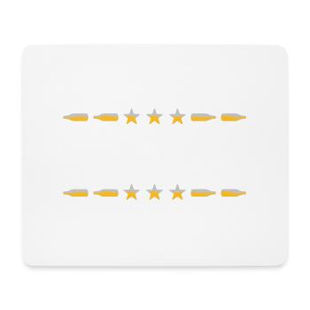Rahmen Text Bierflaschen - Mousepad (Querformat) - Weiß - Vorne