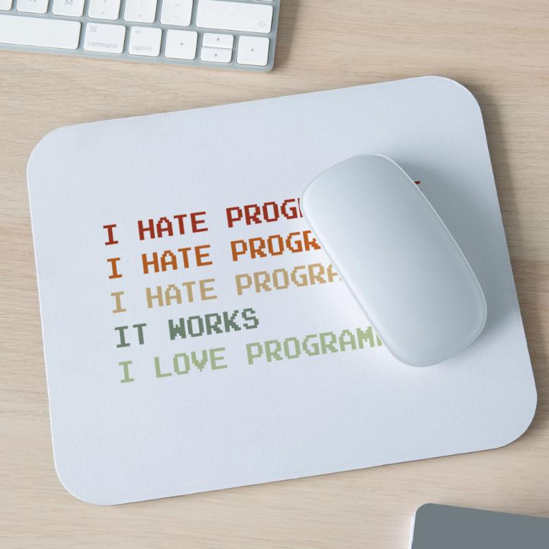 Things I Hate Programming Coder Coding Developer S Mousepad (Querformat)