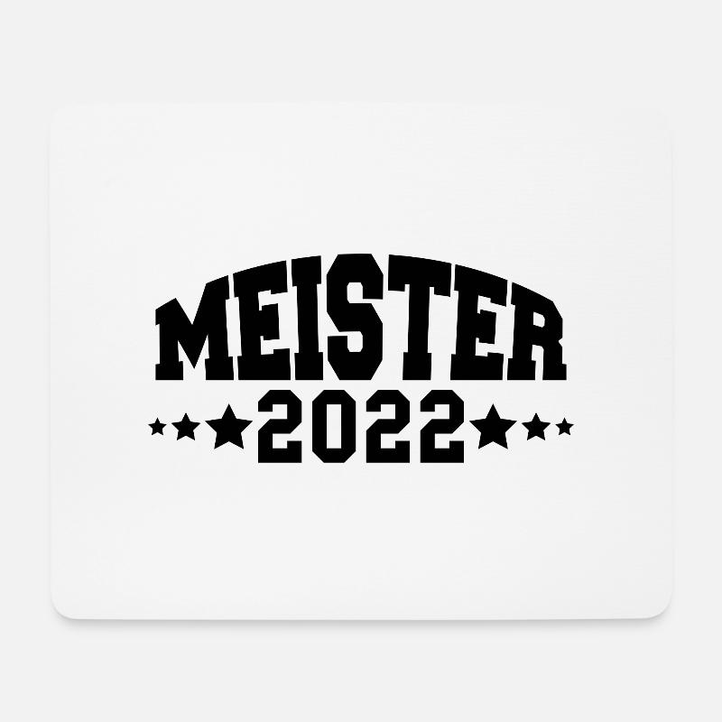 Meister 2022 Aufstieg Fußball Handball - Mousepad (Querformat) - Weiß