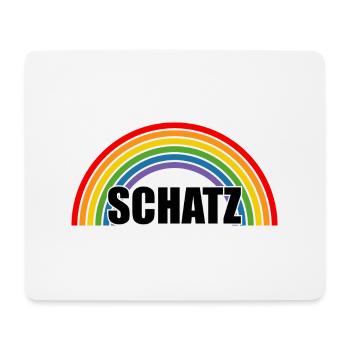 Regenbogen Schatz - Mousepad (Querformat) - Weiß - Vorne