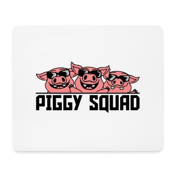 Escouade Crew Pig Piggy - Tapis de souris (format paysage) - blanc - Devant