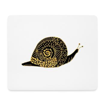 Escargot - Tapis de souris (format paysage) - blanc - Devant