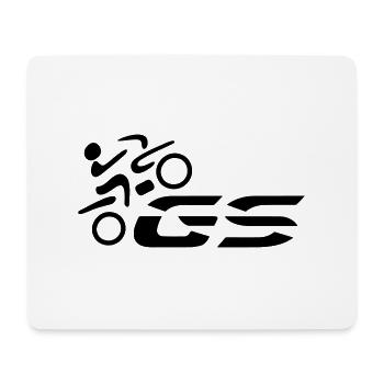 Logo GS-Fahrer Nr. 1 | black - Mousepad (Querformat) - Weiß - Vorne