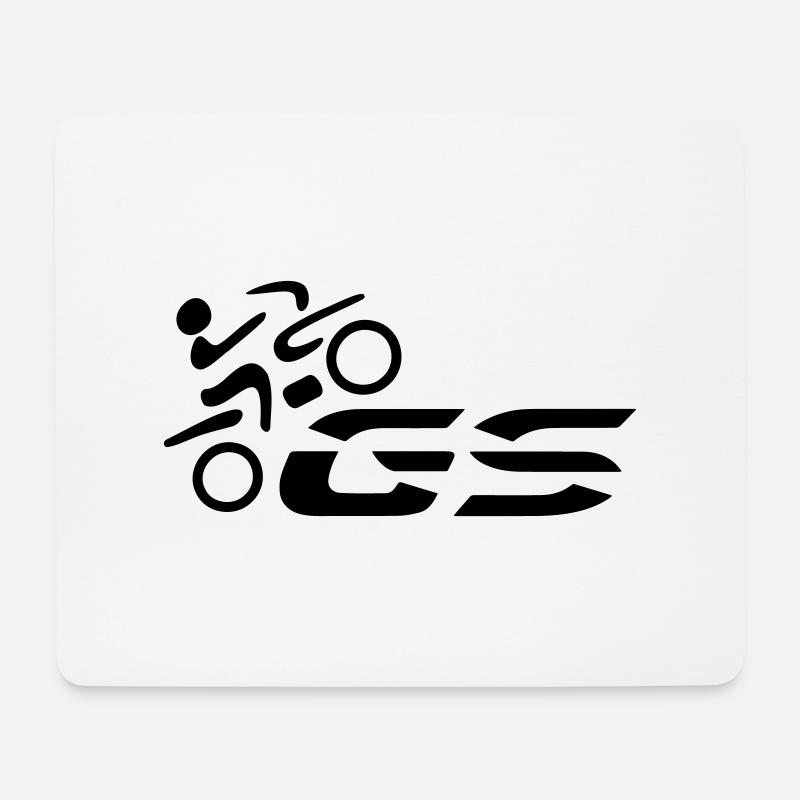 Logo GS-Fahrer Nr. 1 | black - Mousepad (Querformat) - Weiß