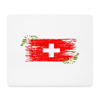 Swiss flag - Mouse Pad (horizontal) - white - Front