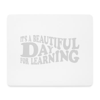 belle journée pour apprendre - Tapis de souris (format paysage) - blanc - Devant