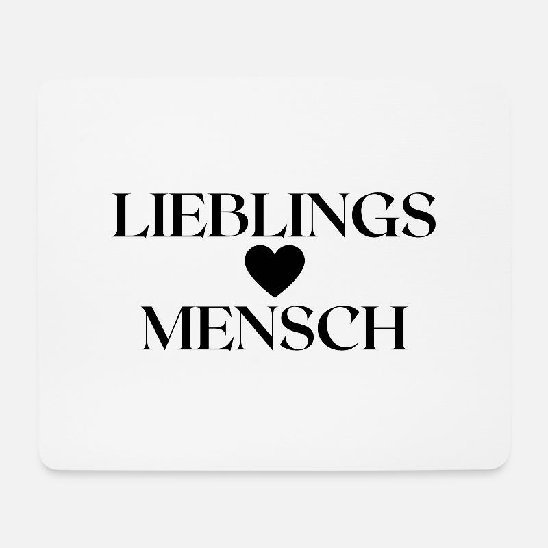 Lieblingsmensch Geschenkidee - Mousepad (Querformat) - Weiß