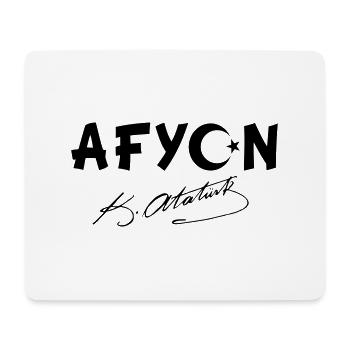 Afyon Turkey Flag Ata - Mouse Pad (horizontal) - white - Front