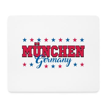 München - Mousepad (Querformat) - Weiß - Vorne