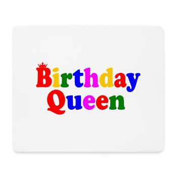 Birthday queen - Tapis de souris (format paysage) - blanc - Devant